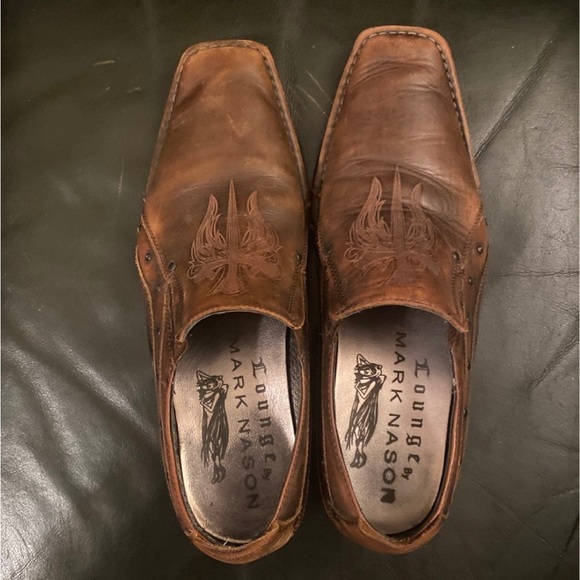 Lounge U Rock Men’s Brown Slip On  sz 9 - Picture 9 of 9